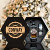 Whiskey Decanter Personalized Groomsmen Whiskey glasses and Decanter Gift Set - CONWAY Name