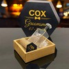Personalized Groomsmen Whiskey Glasses and Decanter Gift Set - COX Name