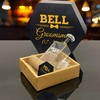 Personalized Groomsmen Whiskey Glasses and Decanter Gift Set - BELL Name