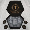 Personalized Whiskey Decanter Set with Wood Box Elegance Gifts For Groomsmen, Boyfriend, Dad - TOLLEY Name