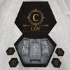 Personalized Whiskey Decanter Set with Wood Box Elegance Gifts For Groomsmen, Boyfriend, Dad - COY Name