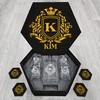 Personalized Wedding Elegance Decanters With Box And Whiskey Glass Set - KIM Name