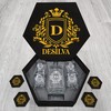 Personalized Wedding Elegance Decanters With Box And Whiskey Glass Set - DESILVA Name