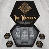 MANUEL Whisky Decanter set (Wooden box + Decanter + 4 Glasses + 4 Coasters)