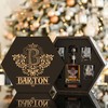 BARTON Whisky Decanter set (Wooden box + Decanter + 4 Glasses + 4 Coasters)