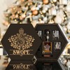 SWOPE Whisky Decanter set (Wooden box + Decanter + 4 Glasses + 4 Coasters)