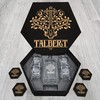 TALBERT Name - Personalized Whiskey Decanter and Glasses Gift Set for Groomsman, Boyfriend, Dad