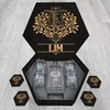 LIM Name - Personalized Whiskey Decanter and Glasses Gift Set for Groomsman, Boyfriend, Dad