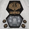 LEOPOLD Name - Personalized Whiskey Decanter and Glasses Gift Set for Groomsman, Boyfriend, Dad