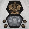 JACOBI Name - Personalized Whiskey Decanter and Glasses Gift Set for Groomsman, Boyfriend, Dad