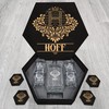 HOFF Name - Personalized Whiskey Decanter and Glasses Gift Set for Groomsman, Boyfriend, Dad