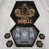 DANIELLE Name - Personalized Whiskey Decanter and Glasses Gift Set for Groomsman, Boyfriend, Dad