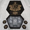 COY Name - Personalized Whiskey Decanter and Glasses Gift Set for Groomsman, Boyfriend, Dad
