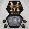 MELTON Name - Personalized Whiskey Glasses And Decanter Set - Best Man Gift, Groomsman Gift, Wedding Gift, Boy Friend Gift Idea