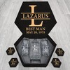 LAZARUS Name - Personalized Whiskey Glasses And Decanter Set - Best Man Gift, Groomsman Gift, Wedding Gift, Boy Friend Gift Idea