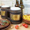 COX Name - Personalized Wooden Beer Mug for Groomsmen Gift, Wood Tankard for Best Man or Bachelor Party Gifts