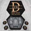 DUKE Name - Personalized Whiskey Glasses And Decanter Set - Best Man Gift, Groomsman Gift, Wedding Gift, Boy Friend Gift Idea
