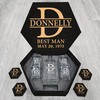 DONNELLY Name - Personalized Whiskey Glasses And Decanter Set - Best Man Gift, Groomsman Gift, Wedding Gift, Boy Friend Gift Idea