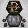 DIMAIO Name - Personalized Whiskey Glasses And Decanter Set - Best Man Gift, Groomsman Gift, Wedding Gift, Boy Friend Gift Idea