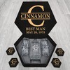 CINNAMON Name - Personalized Whiskey Glasses And Decanter Set - Best Man Gift, Groomsman Gift, Wedding Gift, Boy Friend Gift Idea