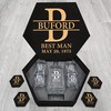 BUFORD Name - Personalized Whiskey Glasses And Decanter Set - Best Man Gift, Groomsman Gift, Wedding Gift, Boy Friend Gift Idea