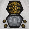 Custom Established Whiskey Glasses And Decanter Set with Wood Box Birthday Gifts For Men, Dad, Boyfriend - ROUSSEL Name