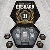 HUBBARD Finest Quality Aged to Perfection - Personalized Whiskey Decanter and Glasses with Wooden Box