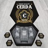 CERDA Finest Quality Aged to Perfection - Personalized Whiskey Decanter and Glasses with Wooden Box