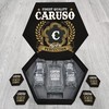 CARUSO Finest Quality Aged to Perfection - Personalized Whiskey Decanter and Glasses with Wooden Box