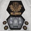 WILLIAMSON Name - Personalized Whiskey Decanter and Glasses Gift Set for Groomsman, Boyfriend, Dad
