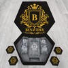 Personalized Wedding Elegance Decanters With Box And Whiskey Glass Set - BENAVIDES Name