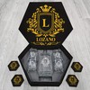Personalized Wedding Elegance Decanters With Box And Whiskey Glass Set - LOZANO Name