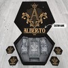 ALBERTO Name - Personalized Whiskey Decanter Set And Glasses with Wooden Gift Box