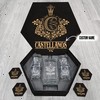 CASTELLANOS Name - Personalized Whiskey Decanter Set And Glasses with Wooden Gift Box