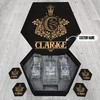 CLARKE Name - Personalized Whiskey Decanter Set And Glasses with Wooden Gift Box