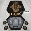 ELIA Name - Personalized Whiskey Decanter Set And Glasses with Wooden Gift Box