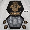 ERSKINE Name - Personalized Whiskey Decanter Set And Glasses with Wooden Gift Box
