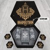 HIGGINBOTHAM Name - Personalized Whiskey Decanter Set And Glasses with Wooden Gift Box