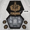 PERSAUD Name - Personalized Whiskey Decanter Set And Glasses with Wooden Gift Box