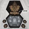 WOODALL Name - Personalized Whiskey Decanter Set And Glasses with Wooden Gift Box