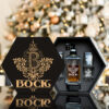 BOCK Name - Personalized Whiskey Decanter Set And Glasses with Wooden Gift Box - W1
