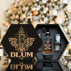 BLUM Name - Personalized Whiskey Decanter Set And Glasses with Wooden Gift Box - W1