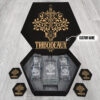 THIBODEAUX Name - Personalized Whiskey Decanter Set And Glasses with Wooden Gift Box - W1