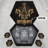 ANTHONY Name - Personalized Whiskey Decanter Set And Glasses with Wooden Gift Box - W1
